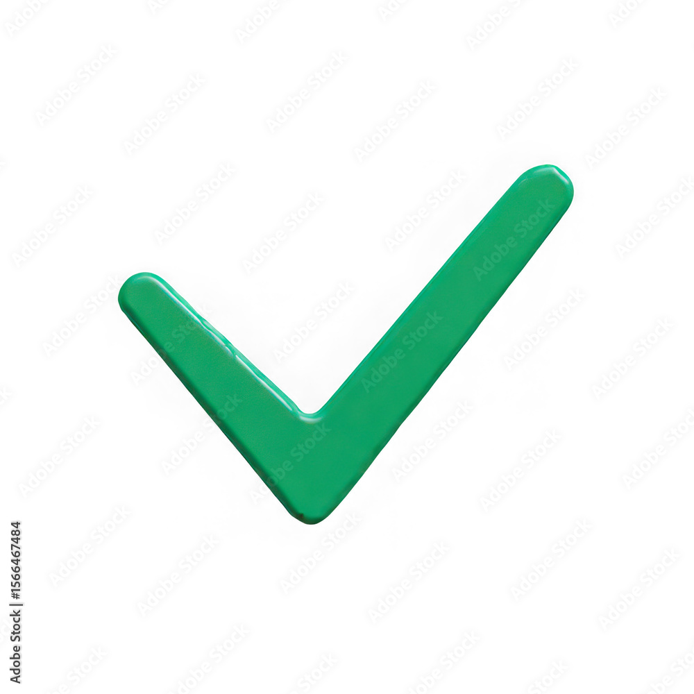 Green check mark icon, positive symbol, approval, isolated on white Green check mark icon, positive symbol, approval, isolated on white