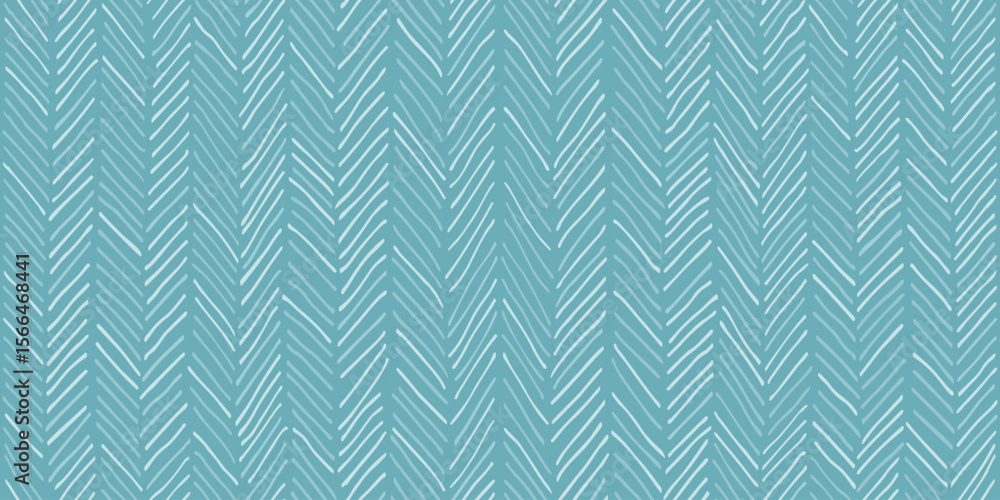 Fototapeta premium Knitted texture. Repeating geometric pattern. Dusty Blue Seamless Pattern with random lines. Aesthetic endless background with hand drawn stripes. Abstract vector for wallpaper, packaging, textile