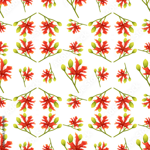 Wallpaper Mural autumn leaves seamless pattern Torontodigital.ca