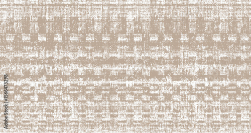 fabric weave linen abstract shapes seamless patterns geometric trendy retro style.