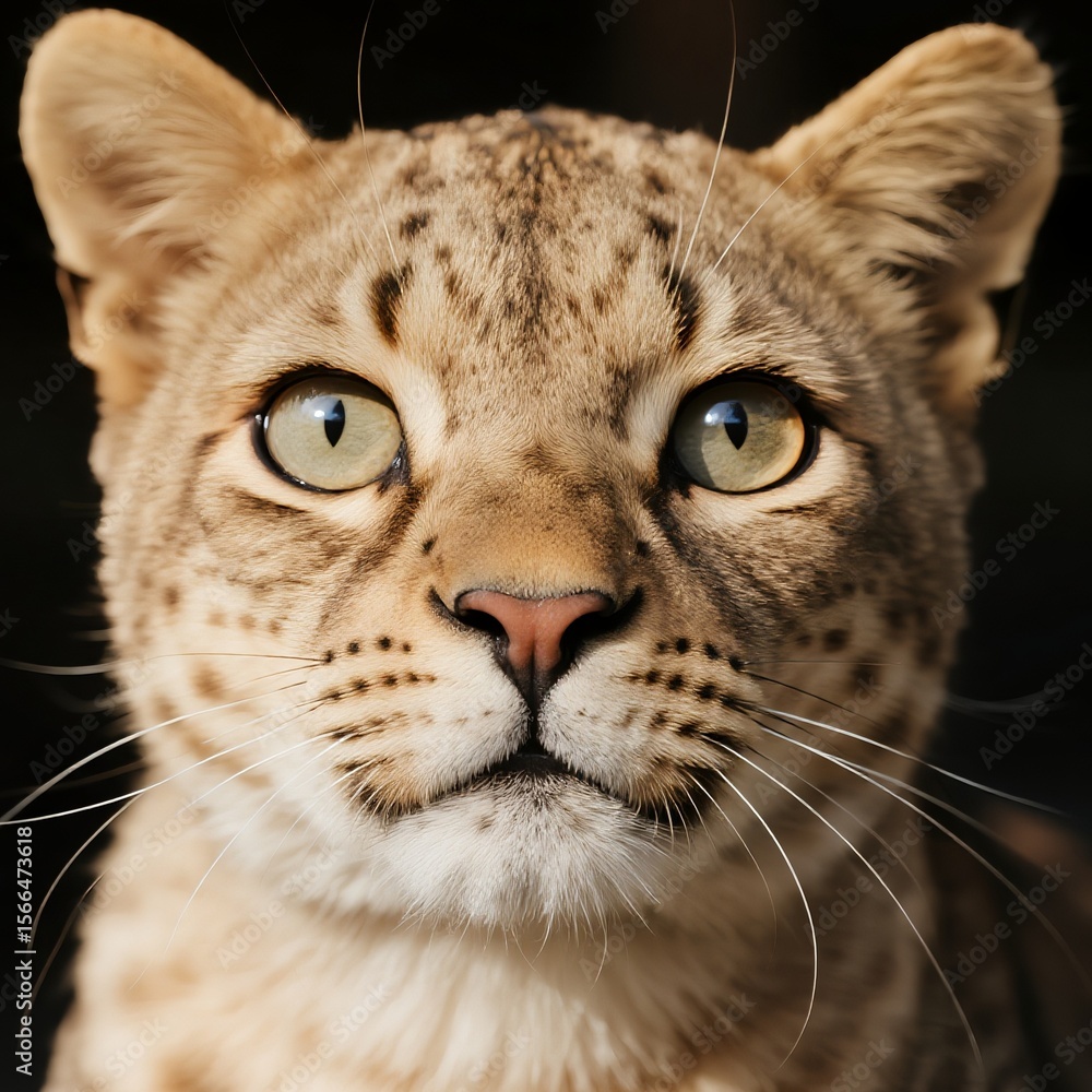 Naklejka premium portrait of a lynx