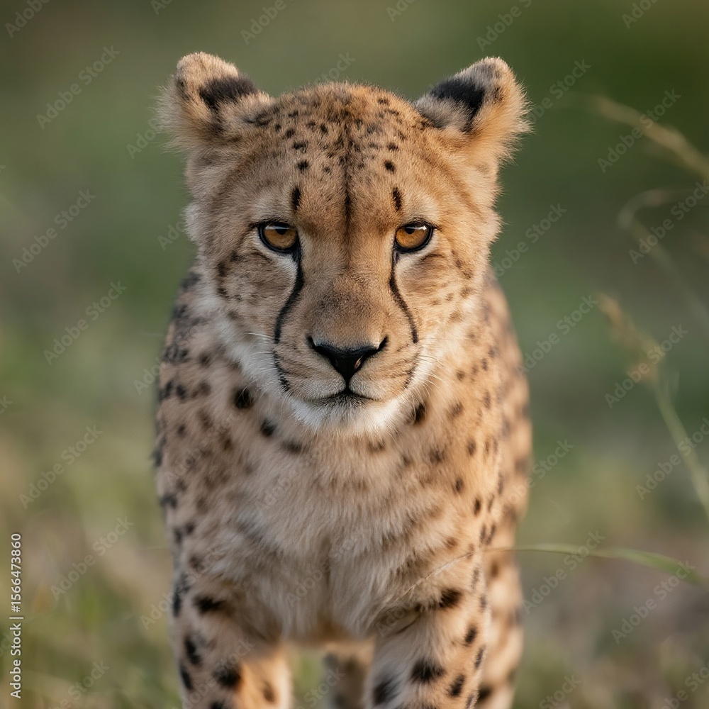 portrait of cheetah portrait of cheetah