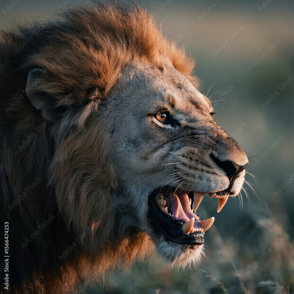 Obraz premium portrait of a male lion