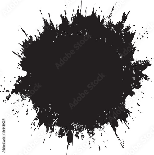 Abstract black and white illustration with radial lines forming a central oval shape and border effect