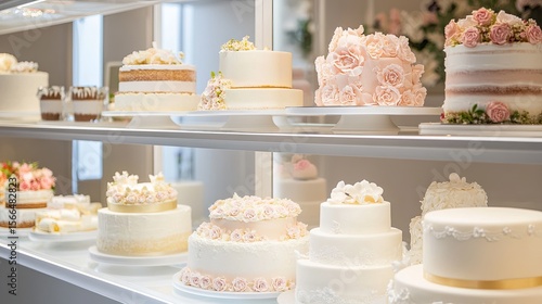 Wallpaper Mural Wedding cake display fridge, minimal and elegant . Torontodigital.ca