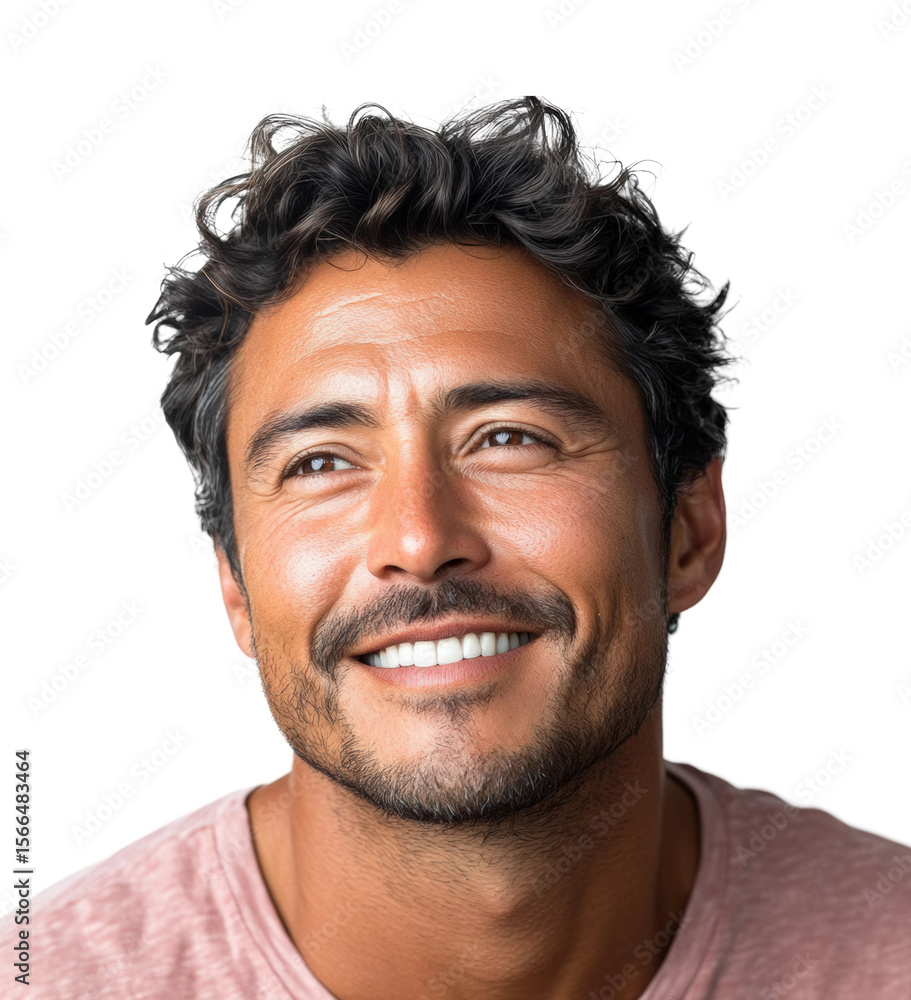 Obraz premium Joyful man smiling portrait bright