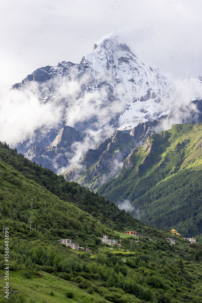 Fototapeta premium mountain landscape with clouds