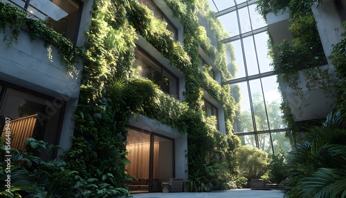 Wallpaper Mural > Modern sustainable home interior with smart devices, vertical gardens, solar-powered furniture, clean minimalist design, bright and airy – perfect for home tech  Torontodigital.ca