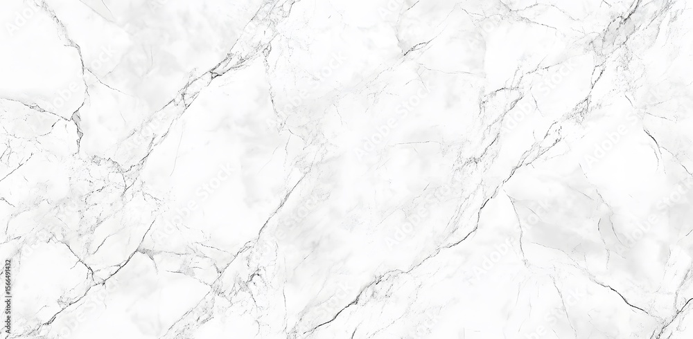 Obraz premium Elegant white marble texture with intricate veining