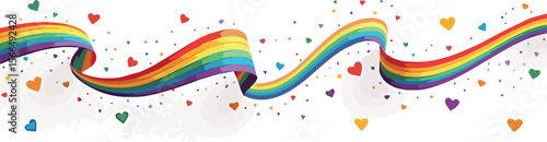 Create a kinds of deferent rainbow, vector, illustration, color, design, colorful, sky, nature, art, wallpaper, summer, cloud vector art with white background.