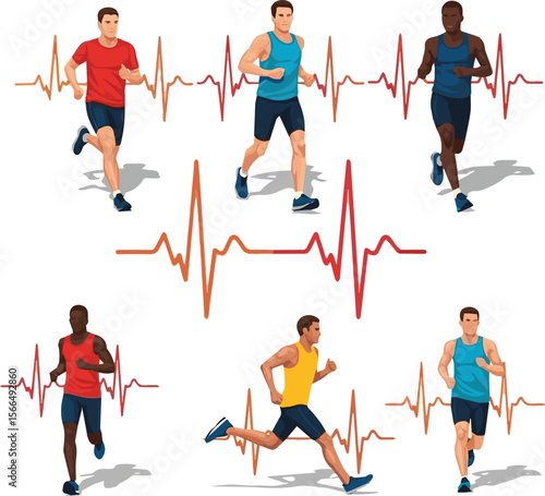 Create a kinds of deferent silhouette, sport, vector, soccer, football, people, ball, player, run, illustration, sports, competiti vector art with white background.
