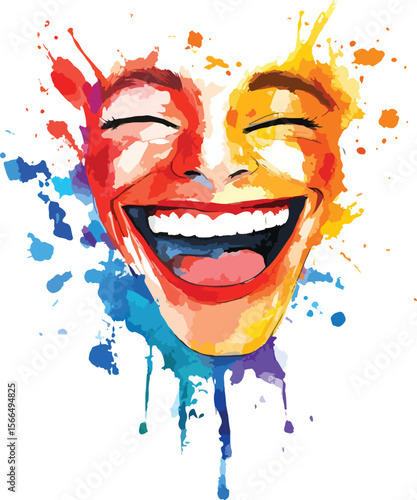 smiling face of a woman