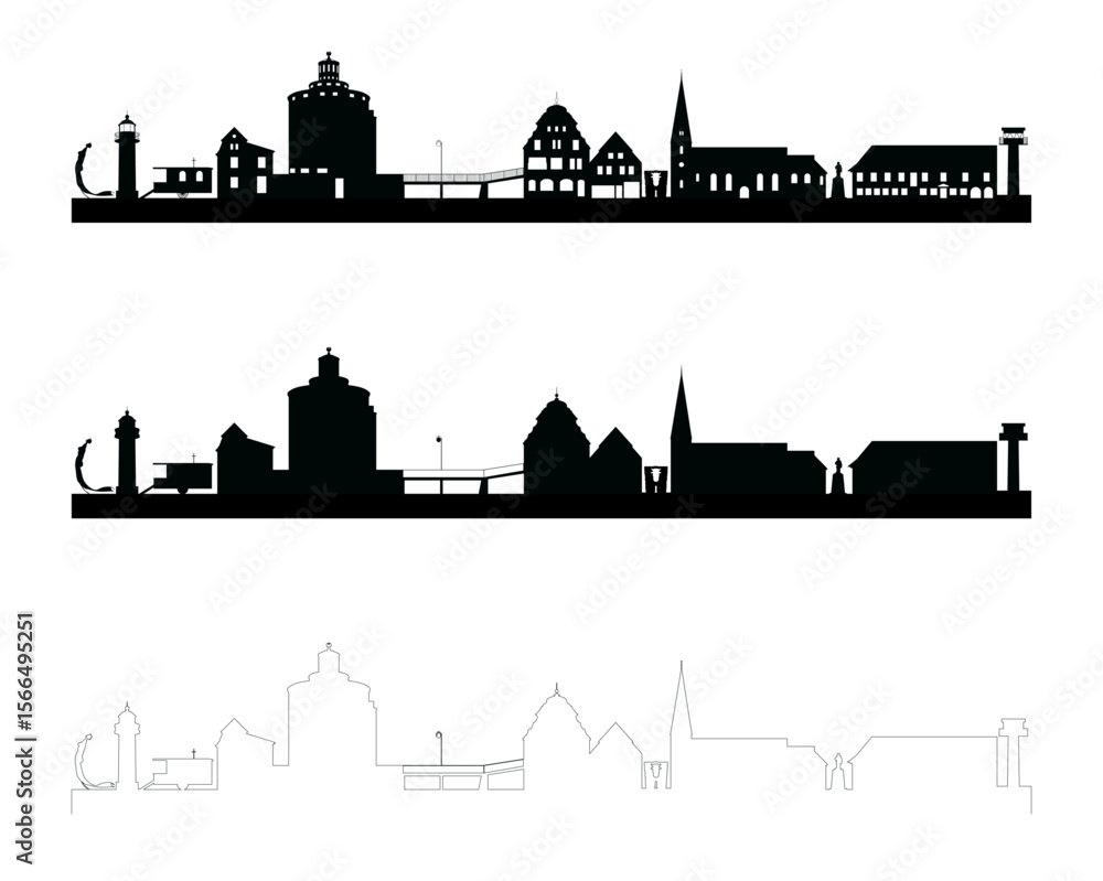Fototapeta premium Eckernförde Skyline 