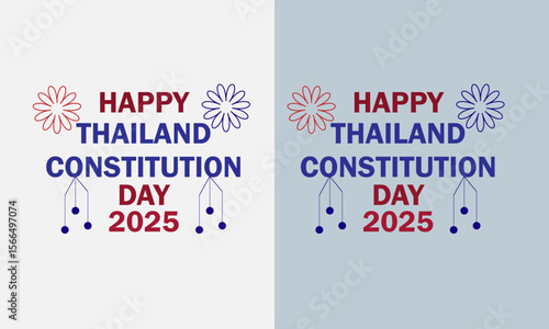 thailand constitution day vector art