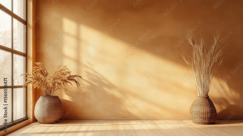 Obraz premium style tan wall