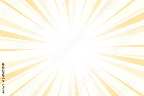 Sunburst Background. Summer Backdrop. Radius Cartoon Pattern Abstract Background. Banana Mania Yellow Rays Vector Illustration.