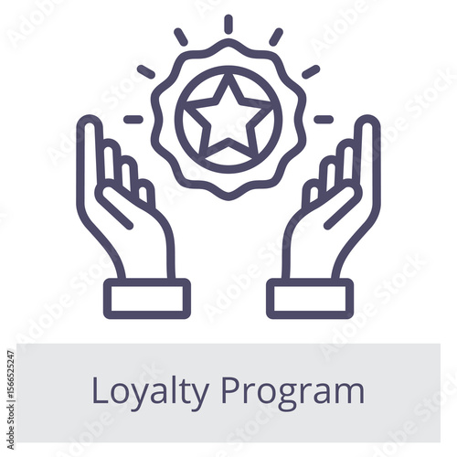 Loyalty Program Element For Design Graphic