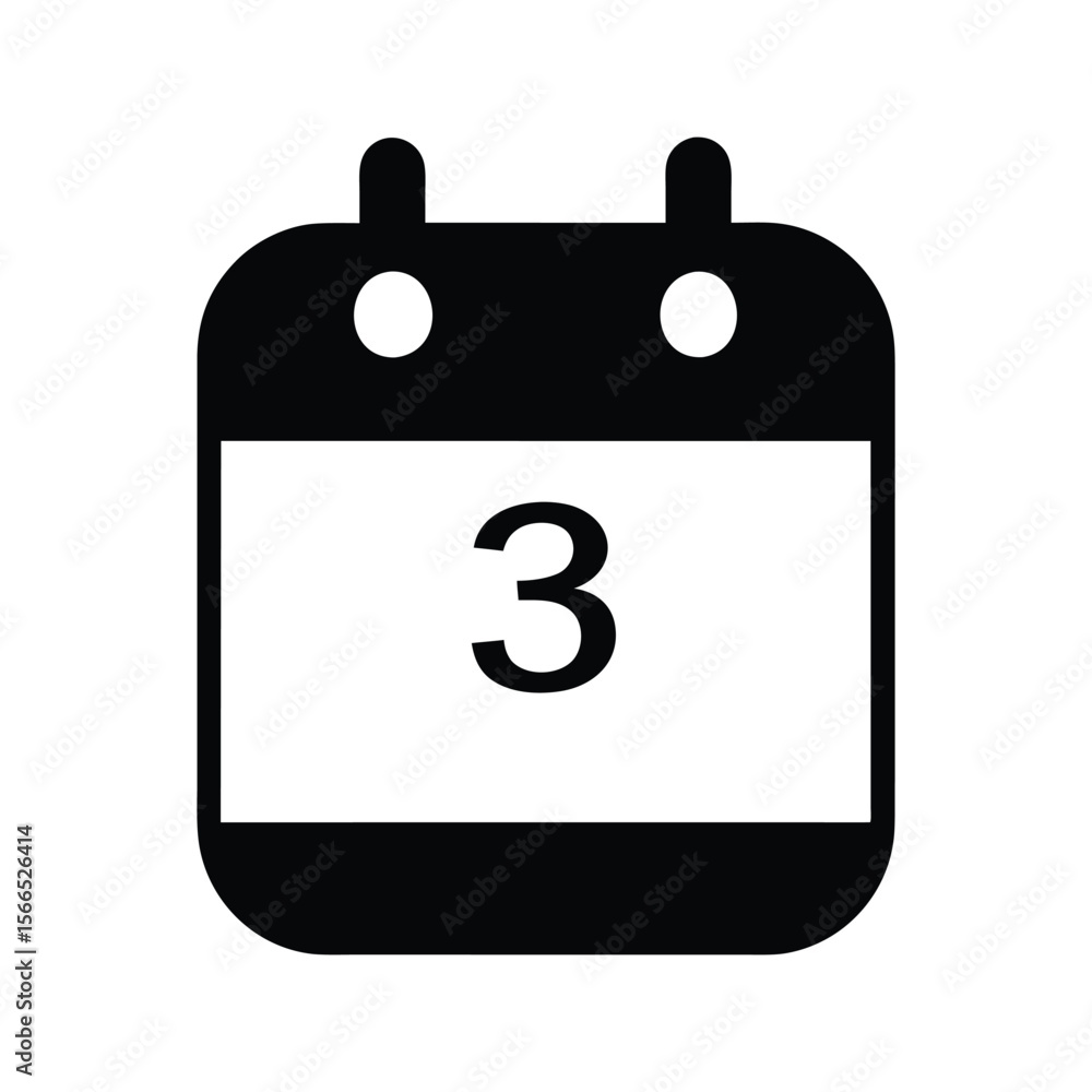 a minimalist flat design icon of a calendar (3) page silhouette vector illustration on white background 1 a minimalist flat design icon of a calendar (3) page silhouette vector illustration on white background 1