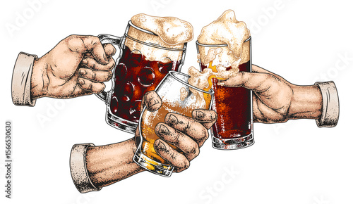 Cheers to good times with friends and beer