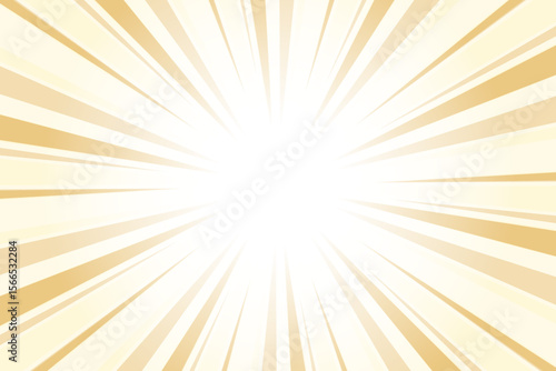Sunburst Background. Summer Backdrop. Radius Cartoon Pattern Abstract Background. Gold Crayola Yellow Rays Vector Illustration.