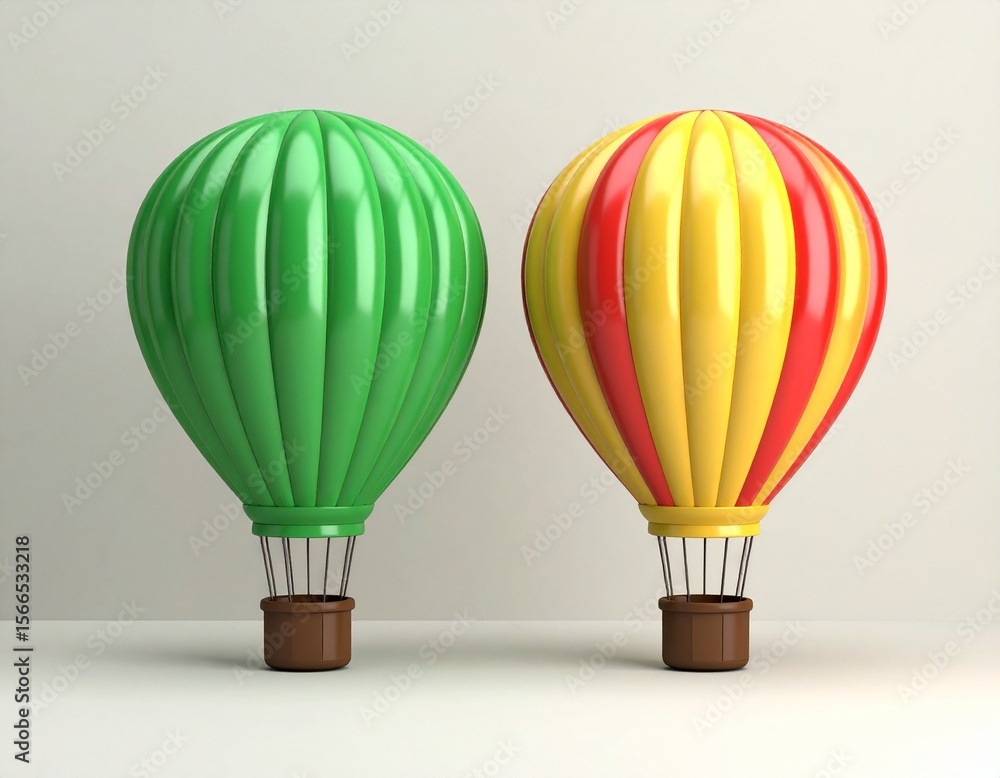 Obraz premium hot air balloon isolated