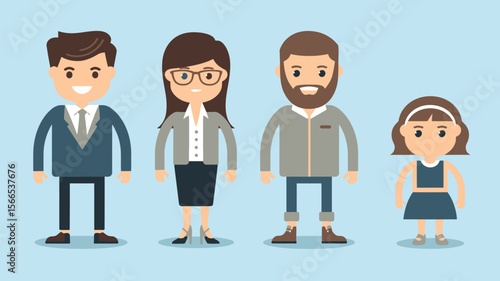 Elite people flat vector. Rich people. Vector illustration.