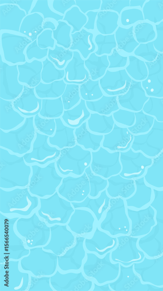 Obraz premium Blue Wate Surface Illustration