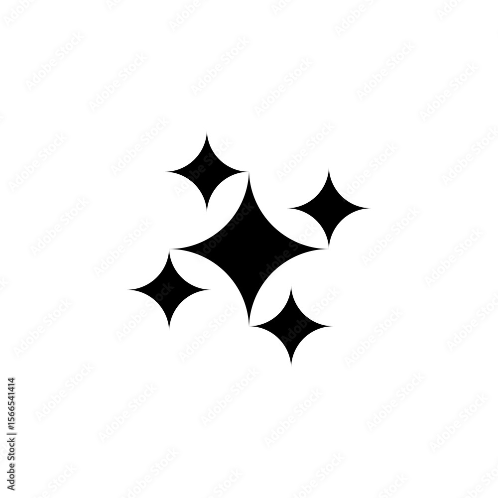 Obraz premium black and white stars