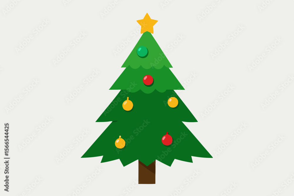 Obraz premium christmas tree vector