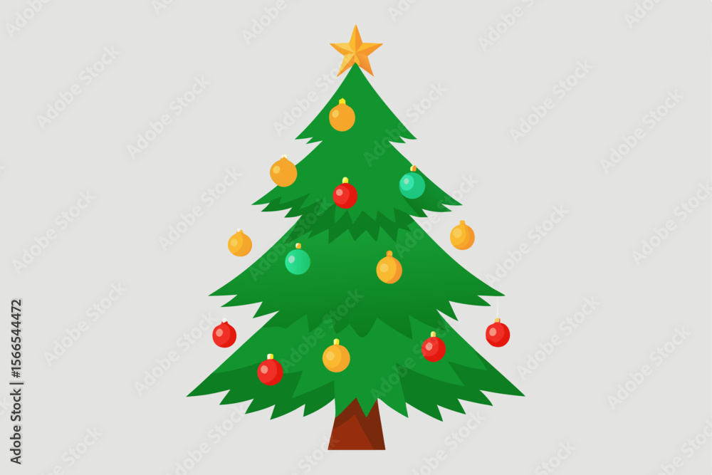 Fototapeta premium christmas tree vector