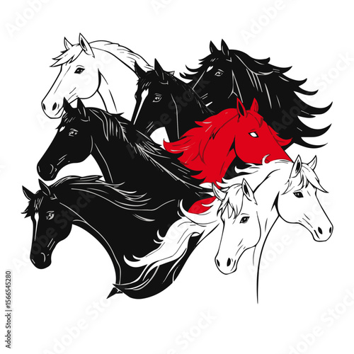 Horse Year 2026 New Year's Card Template