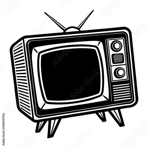 vintage tv set