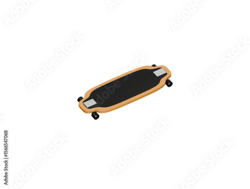 longboard icon 3d illustration render