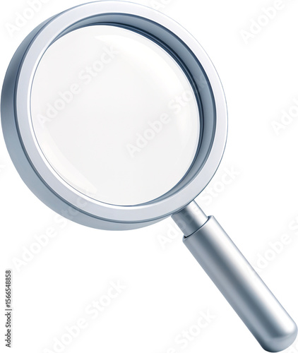 magnifying glass isolated on white