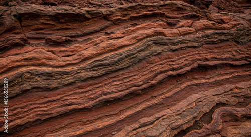 Layered Red Rock Texture