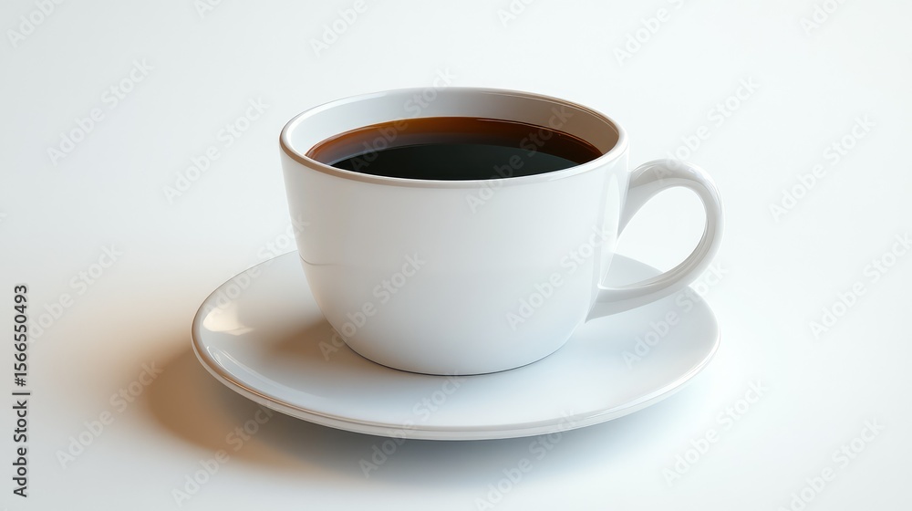 style coffee cup on white style coffee cup on white