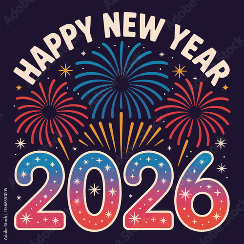Wallpaper Mural "Colorful 2026 Happy New Year Vector with Fireworks and Stars on Black Background"

 Torontodigital.ca