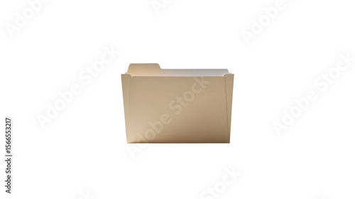 Beige File Folder, Close-up Studio Shot
