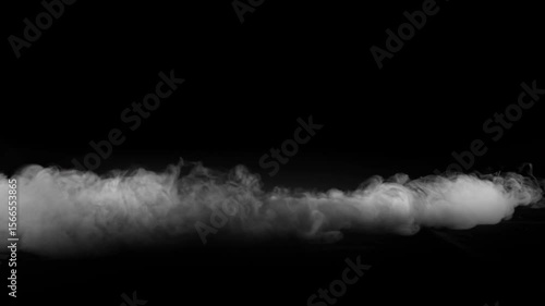 Creeping Smoke
This stock motion graphics video shows a thin white smoke creeping slowly on an alpha channel background.