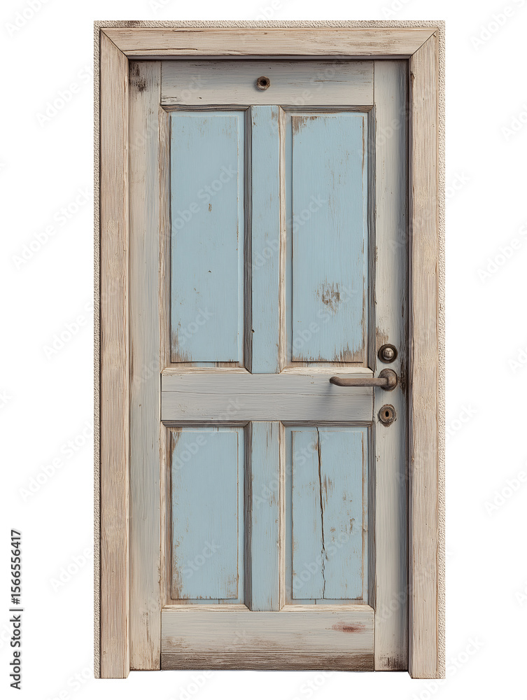 Obraz premium Wooden door , isolated on transparent background, png