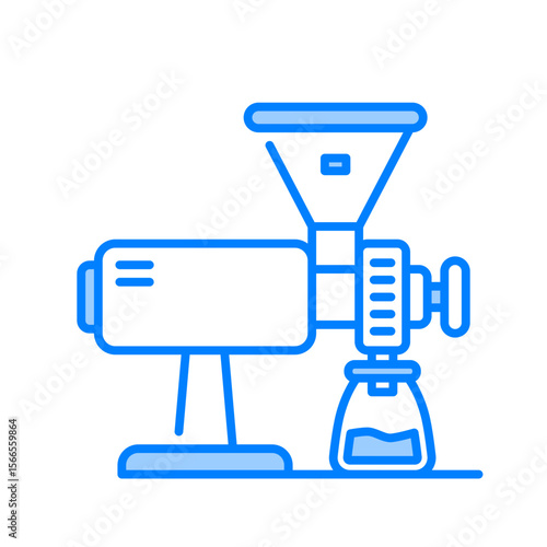 Coffee grinder icon. coffee, grinder, beans, mill, brew, manual, electric, ground. Vector Icon Illustration