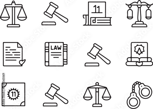 Legal Advice Icons for Web and Print

