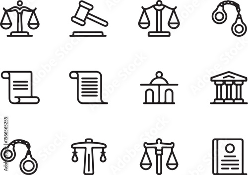 Legal Advice Icons for Web and Print

