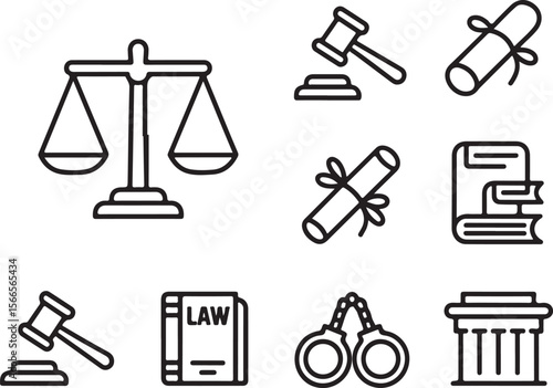 Legal Advice Icons for Web and Print

