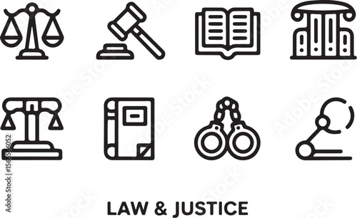 Court and Legal System Vector Bundle

