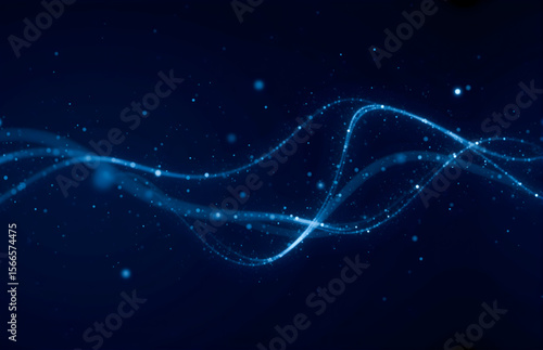 Blue Tech Light Strip Background