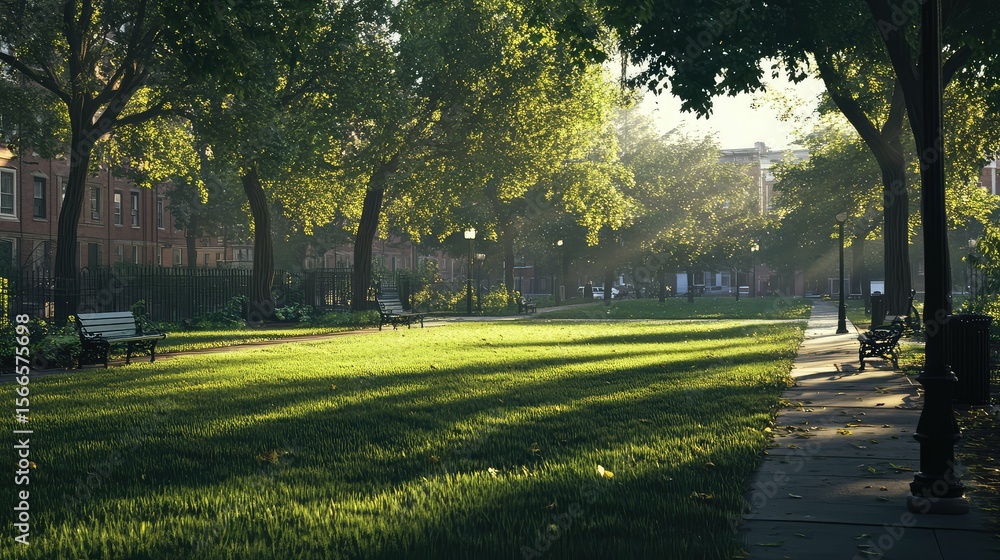 Obraz premium style new haven green