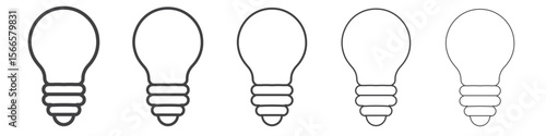 buib icon flat thin illustration symbol