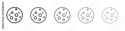 butterfly icon flat thin illustration symbol