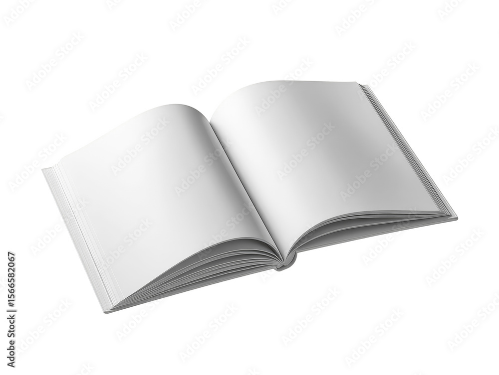 Open Blank Educational Book Mockup for Interior Page Design Open Blank Educational Book Mockup for Interior Page Design